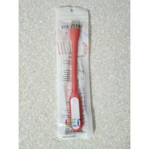 Orange Flexible USB LED Light Lamp for Computer, Keyboard/Study Reading/Notebook